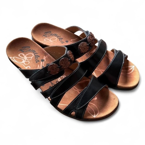 Romika Leather Sandals EU 39 | Brown Heeled Comfort Shoes | European Style - Picture 3 of 4